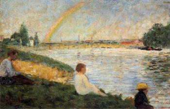 Georges Seurat : Bathing at Asnieres, Rainbow